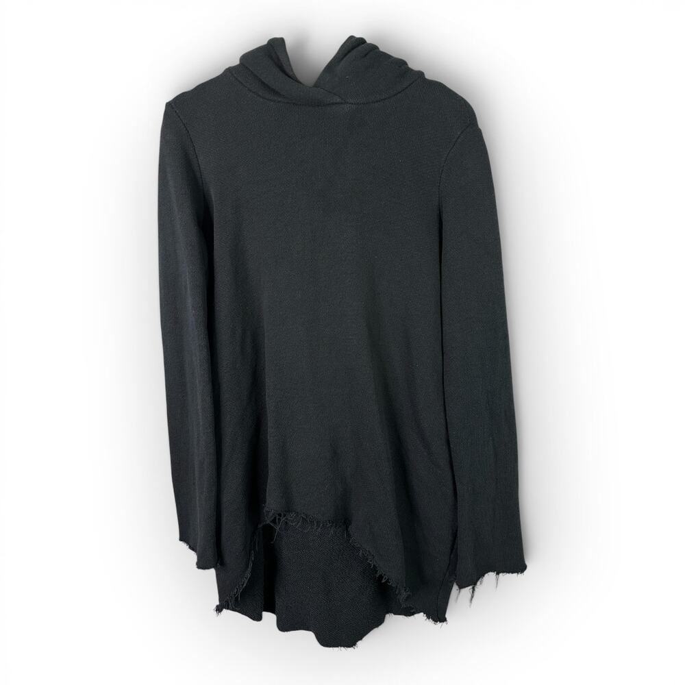 Veronique Miljkovitch size Small Medium Hoodie Frayed Sweater Lagenlook Knit